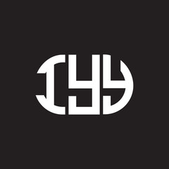 IYY letter logo design on black background. IYY creative initials letter logo concept. IYY letter design.