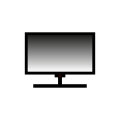 Abstract TV screen icon.