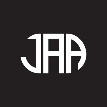 JAA letter logo design on black background. JAA creative initials letter logo concept. JAA letter design.