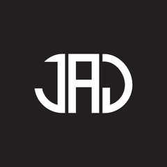 JAJ letter logo design on black background. JAJ creative initials letter logo concept. JAJ letter design.