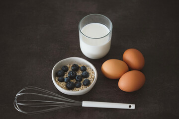 eggs and flour