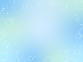 ブルー系　ロマンチックなキラキラ背景（横向き）