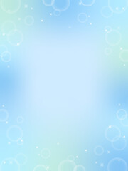 ブルー系　ロマンチックなキラキラ背景（縦向き）