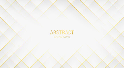 Modern abstract luxury golden lines on white background. Vector illustration