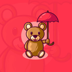 Bear Falling in Love Cartoon