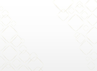 Modern white abstract background with golden line. Vector illustration