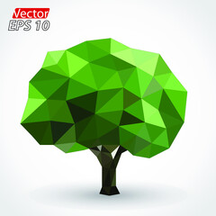 tree triangle polygonal shape object icon