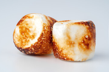 Roasted Marshmallow isolated on a white background
