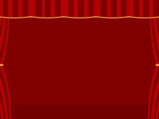 ランキング背景に使いたい赤幕カーテン
