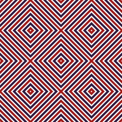 Seamless pattern geometric pattern with stripes background seamless texture red and blue white Illustration background suitable for fashion textiles, graphics
