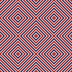Seamless pattern geometric pattern with stripes background seamless texture red and blue white Illustration background suitable for fashion textiles, graphics