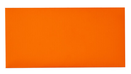 Orange envelope on a white background.