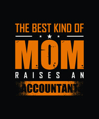 Accountant T-shirt Design Vector