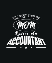 Accountant T-shirt Design Vector