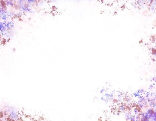 colorful painting spreading on white background