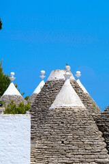 Fototapeta na wymiar Alberobello and its famous trulli