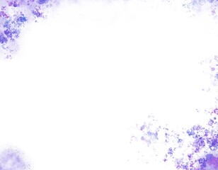 purple painting spreading on white background