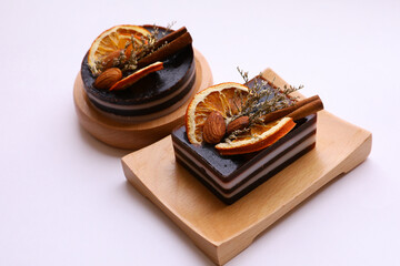 handmade soap on a white background 