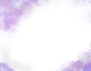 realistic shape of purple smoke spreading on white background