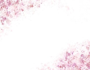 red pink painting spreading on white background