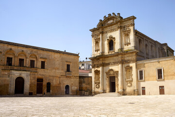 Mesagne, Brindisi province, Apulia: historic buildings - obrazy, fototapety, plakaty