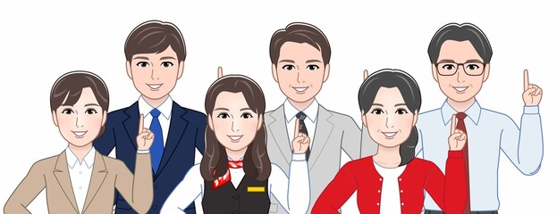 一緒に働く人々