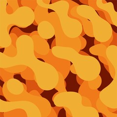 red orange color fluid art abstract background concept design vector illustration