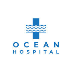 ocean hospital logo design