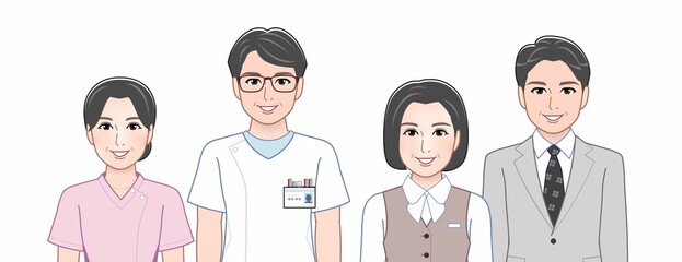 4人の医療関係者