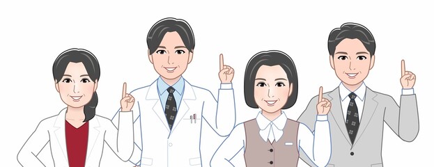 4人の医療関係者