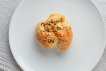 Homemade pastry - buns with parsley