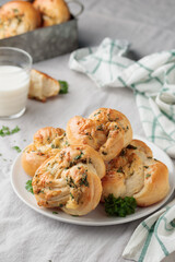 Homemade pastry - buns with parsley