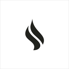 Obraz premium drop and smoke logo template