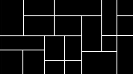 Empty photo collage template. Frames for photo. Collage concept. Vector Illustration.