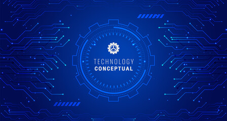 Abstract technology background Hi-tech concept, futuristic digital innovation vector illustration