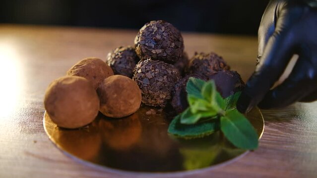 chocolate truffle dessert