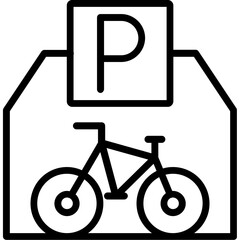 Bike Parking Icon 