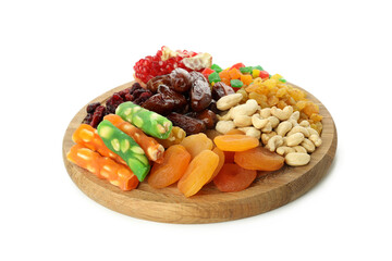 Concept of Ramadan Kareem food isolated on white background