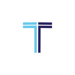 Letter T icon logo vector