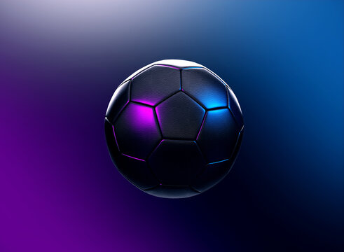 banner sports ball tennis football soccer basketball hockey 3d render 3d rendering illustration 
