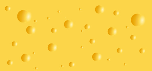 Piece of cheese icon or symbol. texture of the cheese with holes. Vector fresh yellow food or snacks background. Cheese seamless pattern pictogram. Cross-section, Cheese slices banner. - obrazy, fototapety, plakaty