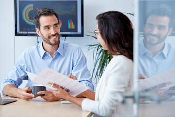 Obraz premium Teamwork working together in the office