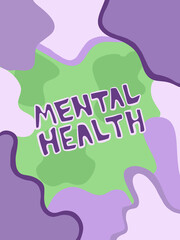 Mental health background abstract concept 
