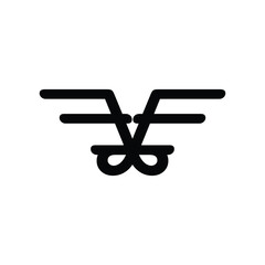 Initial FF modern minimalist logo design