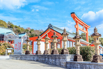 冬の福徳稲荷神社　山口県下関市　Fukutoku Inari Shrine in winter. Yamaguchi-ken Shimonoseki city