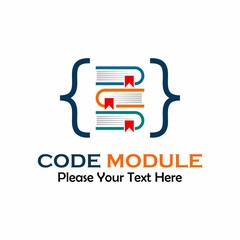 Code module logo template illustration