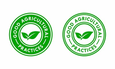 Good agricultural practices logo template illustration. suitable for product label