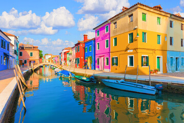 Farbenfrohe Insel Burano, Venedig, Italien