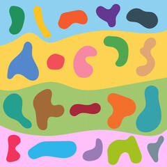 Vector Graphic of Colorful Abstract Shapes. Good for additional design, element, etc.