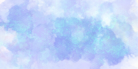 Abstract watercolor background Retro Washed Out Effect. Ethnic Tie Dye Blue Watercolor background. Light grey bubbly cloud patterns.
